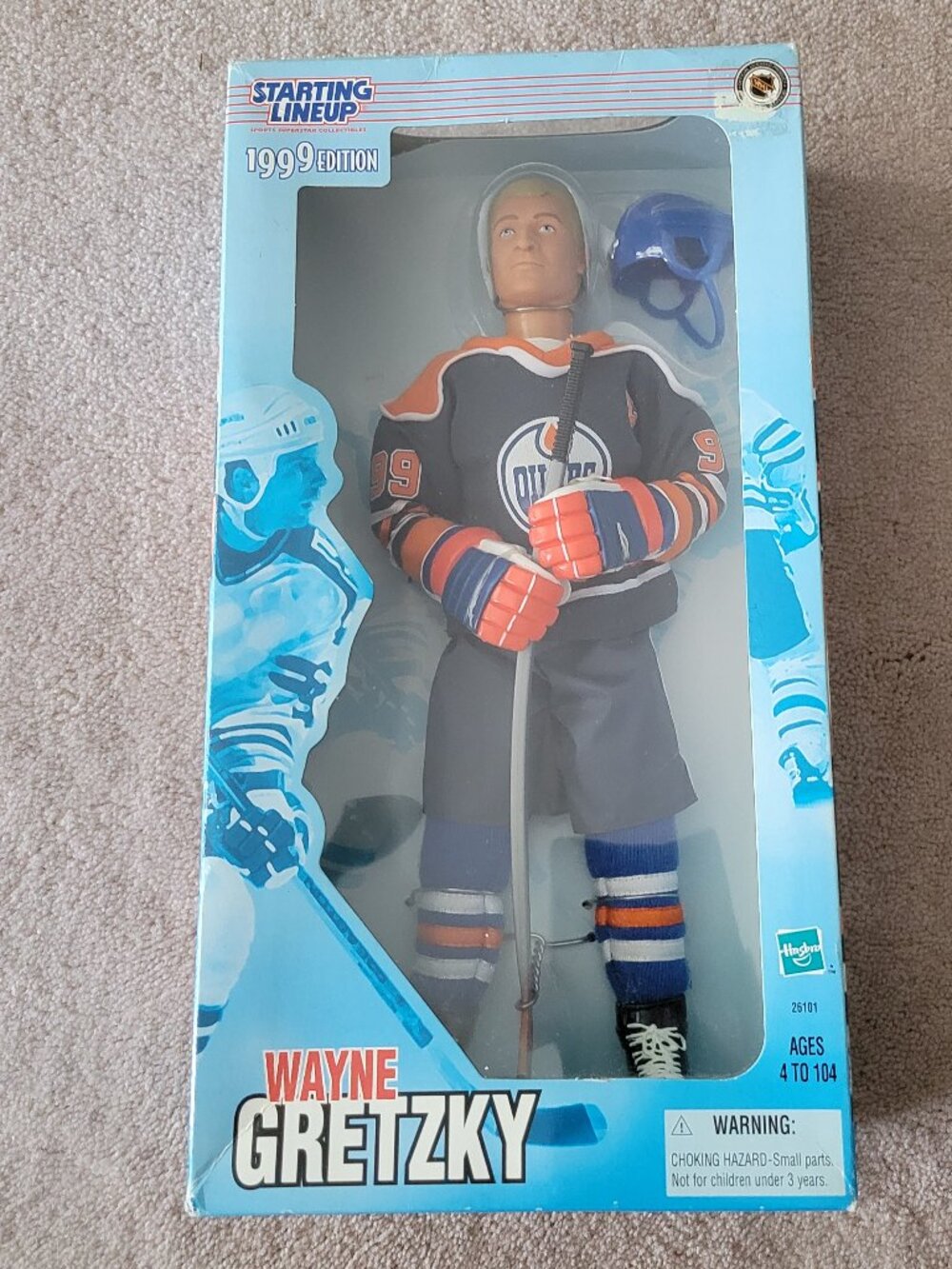 Wayne Gretzky Starting Lineup NHL Action Figure Edmonton Oilers Vintage 1999 NWT